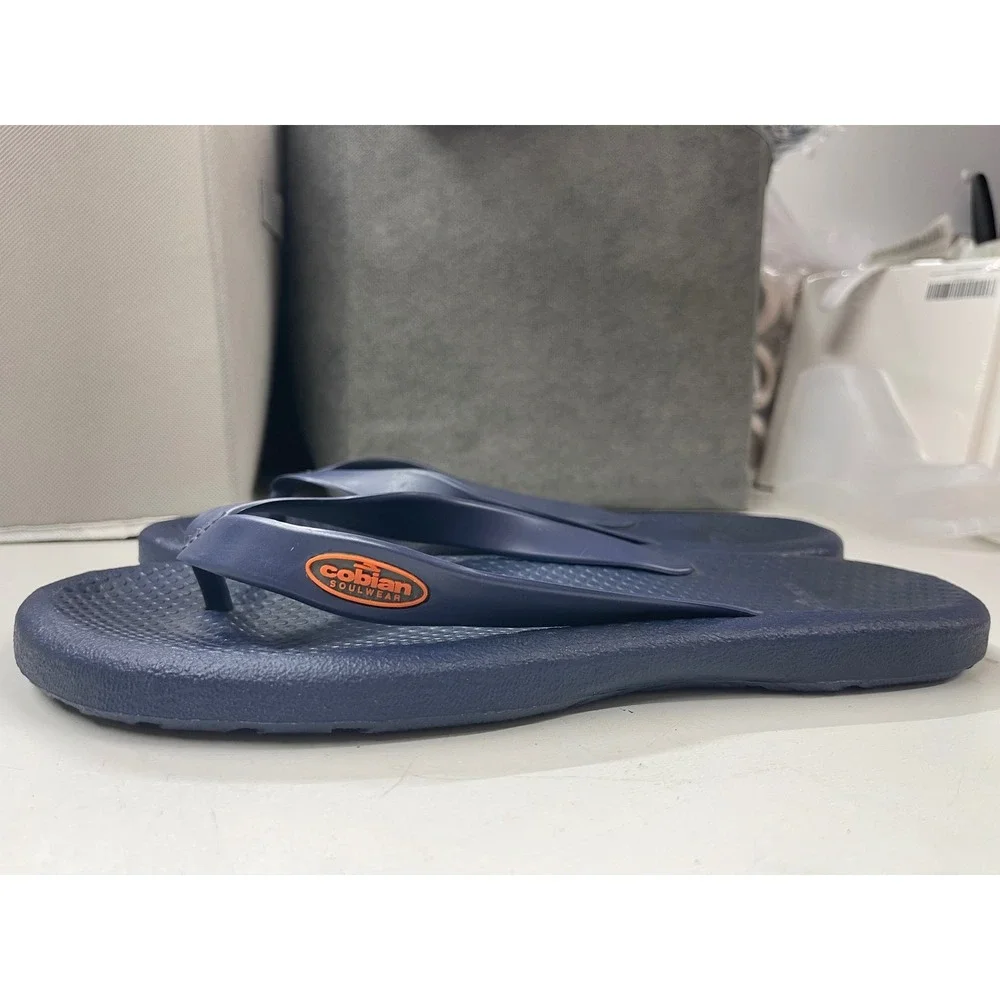 Cobian Soulwear Mens Navy Blue Flip Flop Sandals Size 10/11 Thong Slides